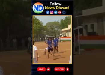 ఫుట్ బాల్ ఆడిన సీఎం రేవంత్ రెడ్డి #hcu #cmrevanth #telangana #hcustudents #hcugrounds