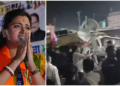 మహారాష్ట్ర ఎన్నికల ప్రచారంలో నవనీత్ కౌర్ పై దాడి – ఆమెపైకి కుర్చీలు విసిరిన దుండగులు